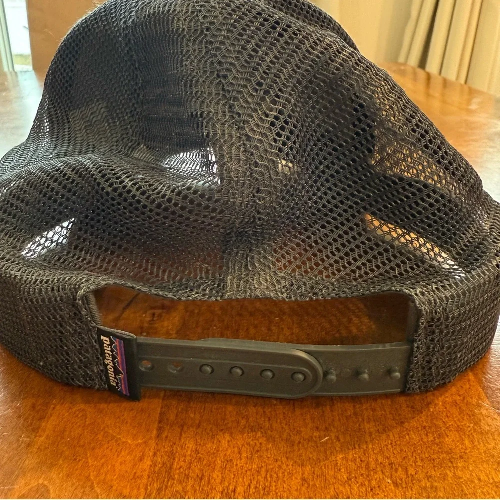 Patagonia Logo Forge Gray Trucker Hat 100%‎ Organic Cotton Unisex Gorpcore EUC
